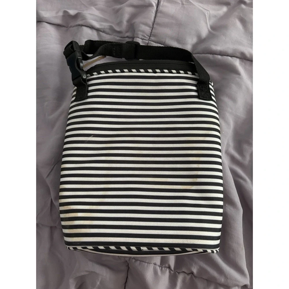 Skip Hop Grab & Go Double Baby Bottle Bag Insulated Cooler - Black/White